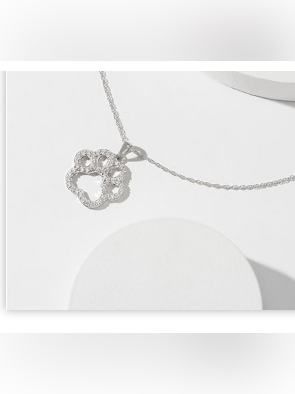Affinity Diamond Paw Pendant Necklace - Picture 3 of 4